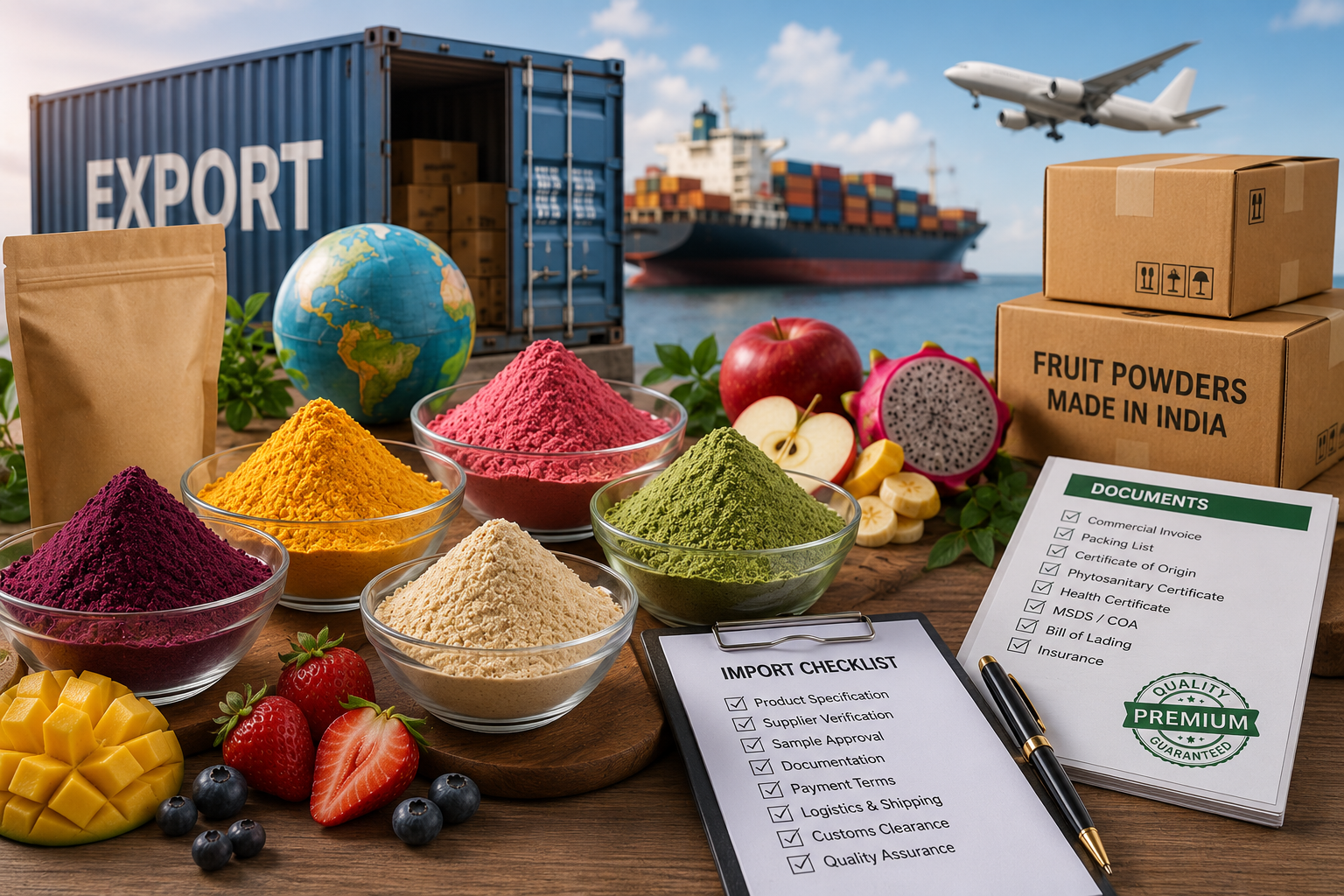 How to Import Fruit Powders from India: Complete Buyer Guide